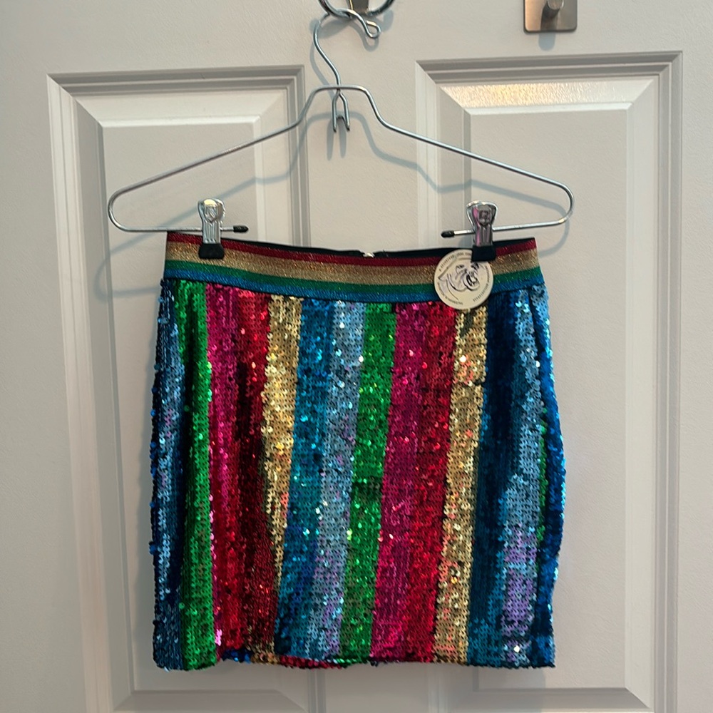 Fun sequin mini skirt